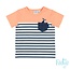Feetje Feetje T-shirt uni/ streep neon oranje - MR. Good Looks