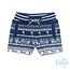 Feetje Feetje short aop indigo - Mini Wanderer