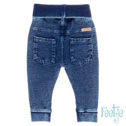 Feetje broekje knitted slim fit blue denim