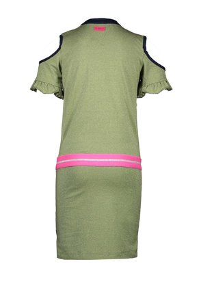 B.Nosy jurk glitter jersey with cut out on shoulder mermaid