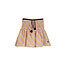 Nono Nono rok Noosa multi clr stripe with smocked waist and rib belt with pompoms warm yellow