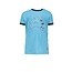 B.Nosy B.Nosy T-shirt with map embroidery maya blue