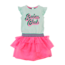 Z8 Z8 jurk Paulien mighty mint/neon pink