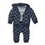 Dirkje Dirkje jongens 3-delig setje navy + grey melee