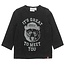 Feetje Feetje jongens longsleeve It's great zwart melange - Bear Hugs