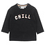 Feetje Feetje jongens longsleeve chill zwart melange - Popcorn Power