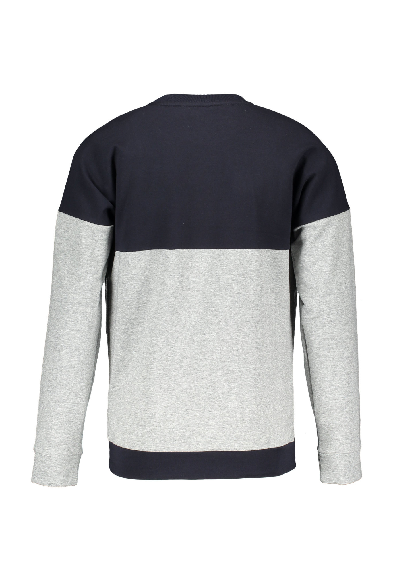 Bellaire trui Kone round neck fancy pockets light grey melee Bellaire trui Kees round neck shoulder patches stone blue