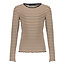 Frankie&Liberty Frankie&Liberty longsleeve Pixxi stripe black/rosewood