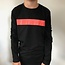Antony Morato Antony Morato longsleeve round collar with front print black