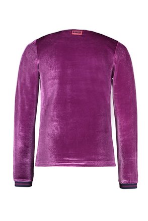 B.Nosy meisjes longsleeve velvet with chest artwork sparkling grape