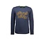 B.Nosy B.Nosy jongens longsleeve with special chest artwork oxford blue