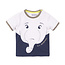 Dirkje Dirkje jongens T-shirt white + navy
