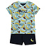 Charlie Choe Charlie Choe jongens pyjama aop aqua blue + navy