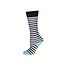 B.Nosy B.Nosy meisjes kniekousen met strepen pewter spring stripe
