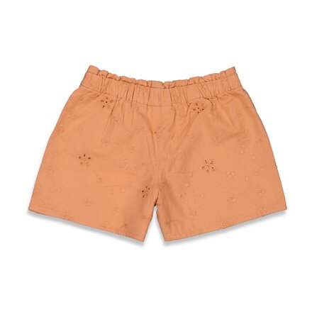 Feetje meisjes Short broderie Perzik - Summer Denim