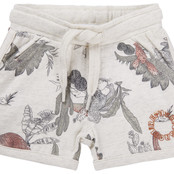 Noppies jongens Short Moville all over print Oatmeal