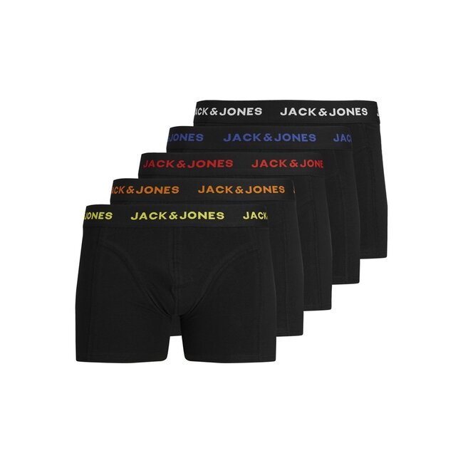 Jack&Jones jongens ondergoed BOXER 5 PACK Black Black - Black - Black - Black