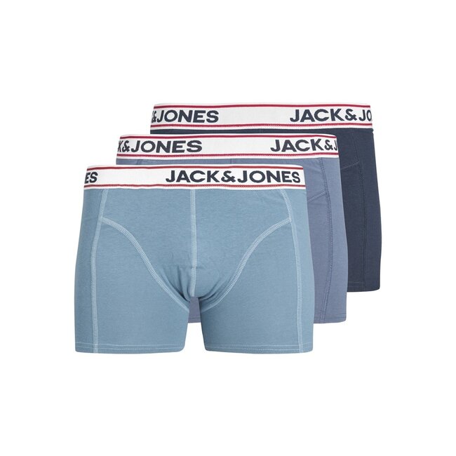 Jack&Jones jongens ondergoed JAKE BOXER 3 PACK Navy Blazer Coronet blue - Vintage blue