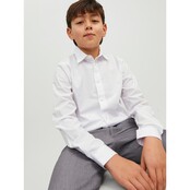 Jack&Jones jongens blouse JOE PLAIN White Regular Fit