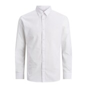 Jack&Jones jongens blouse JOE PLAIN White Regular Fit