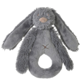 Happy Horse Deep Grey Rabbit Richie Rattle 18cm