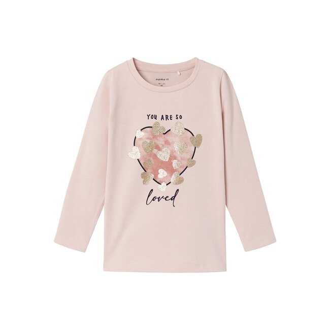 Name It mini meisjes longsleeve TILLY Sepia Rose Regular Fit