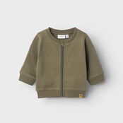 Name It baby jongens vest TOBINO Dusty Olive Regular Fit