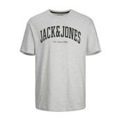Jack&Jones jongens T-shirt JOSH White Melange Regular Fit