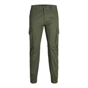 Jack&Jones jongens broek cargo PAUL FLAKE Olive Night Slim Fit