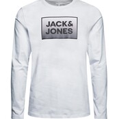 Jack&Jones jongens longsleeve STEEL White Standard Fit