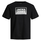 Jack&Jones jongens T-shirt STEEL Black Standard Fit