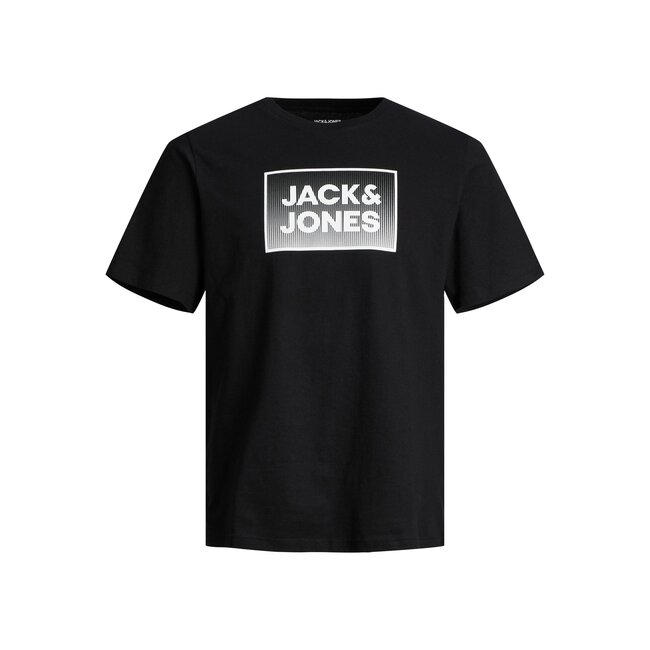 Jack&Jones jongens T-shirt STEEL Black Standard Fit