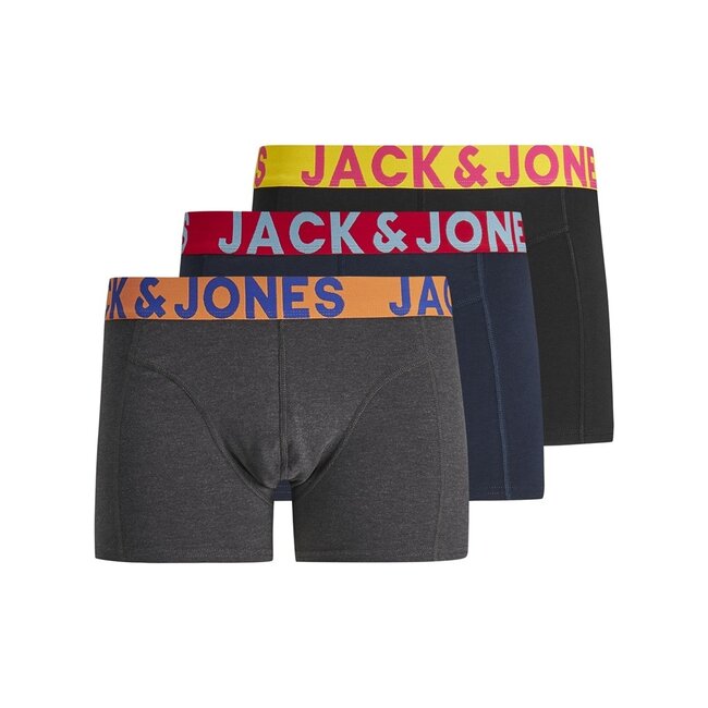 Jack&Jones jongens boxer CRAZY 3 PACK Black