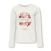 ONLY kids meisjes longsleeve ARIA Cloud Dancer Regular Fit