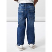 Name It mini Neutral spijkerbroek SYDNEY TAPERED Dark Blue Denim Slim Tapered Fit