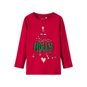 Name It mini meisjes longsleeve RISA Jester Red Regular Fit