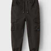 Name It mini jongens Broek BEN CARGO Black Baggy Fit