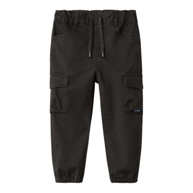 Name It mini jongens Broek BEN CARGO Black Baggy Fit