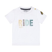 Dirkje jongens T-shirt White - R-LETS RIDE