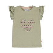 Dirkje meisjes T-shirt Dusty green - R-CHERRY