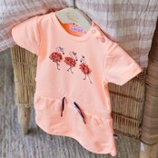 Dirkje meisjes jurk Bright peach - R-SWEET