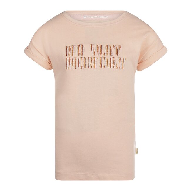 No Way Monday meisjes T-shirt Faded peach