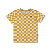 Sturdy T-shirt AOP Geel - Checkmate