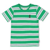 Sturdy T-shirt streep Groen - Gone Surfing