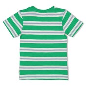 Sturdy T-shirt streep Groen - Gone Surfing