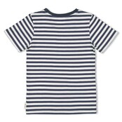 Sturdy T-shirt streep Indigo - The Getaway