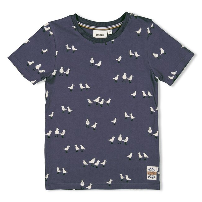 Sturdy T-shirt AOP Indigo - The Getaway