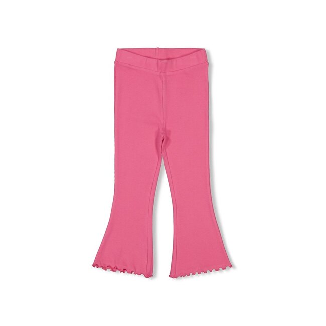 Jubel Flared broek rib Roze - Berry Nice