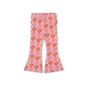 Jubel Flared broek AOP l.Roze - Berry Nice