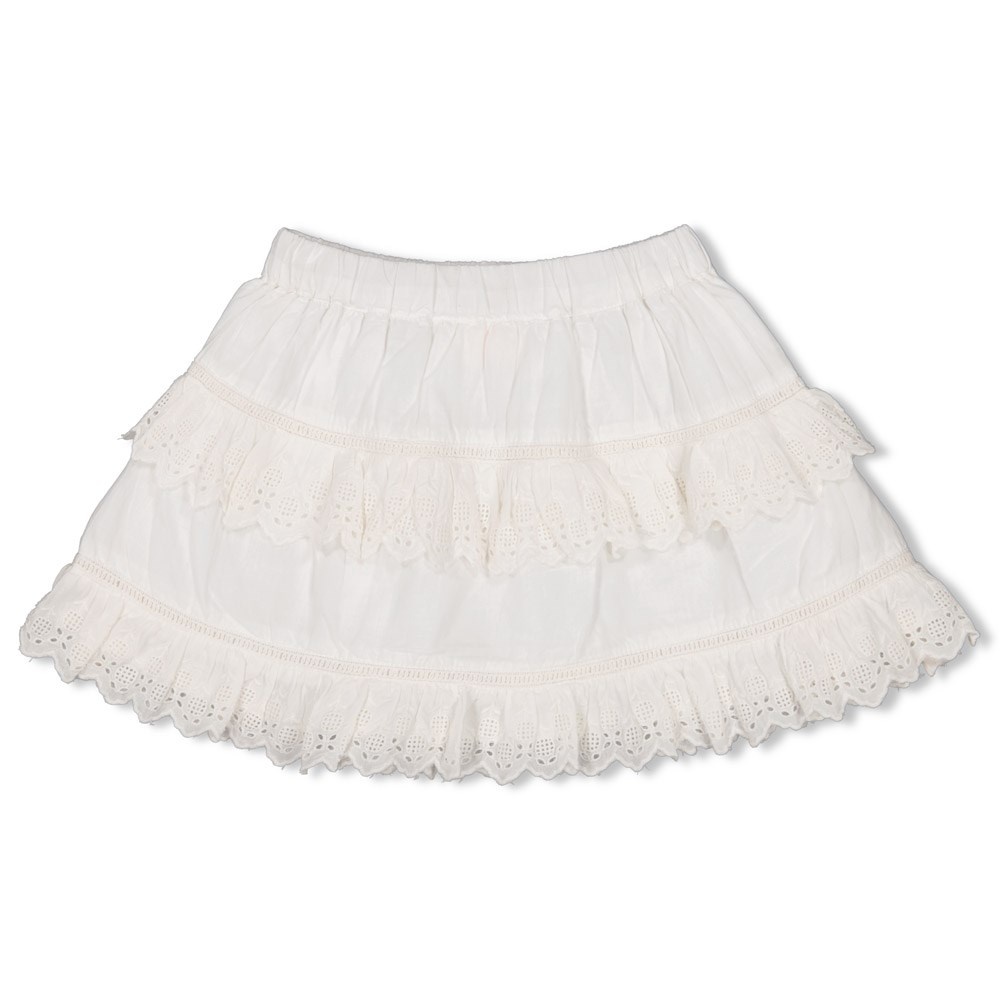 Witte ruffle rok hotsell